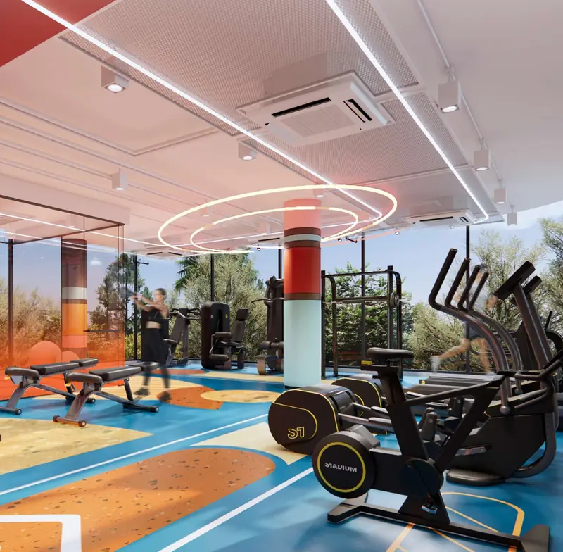Фитнес-зал The Gym · Rhom Bho Property, визуализация застройщика